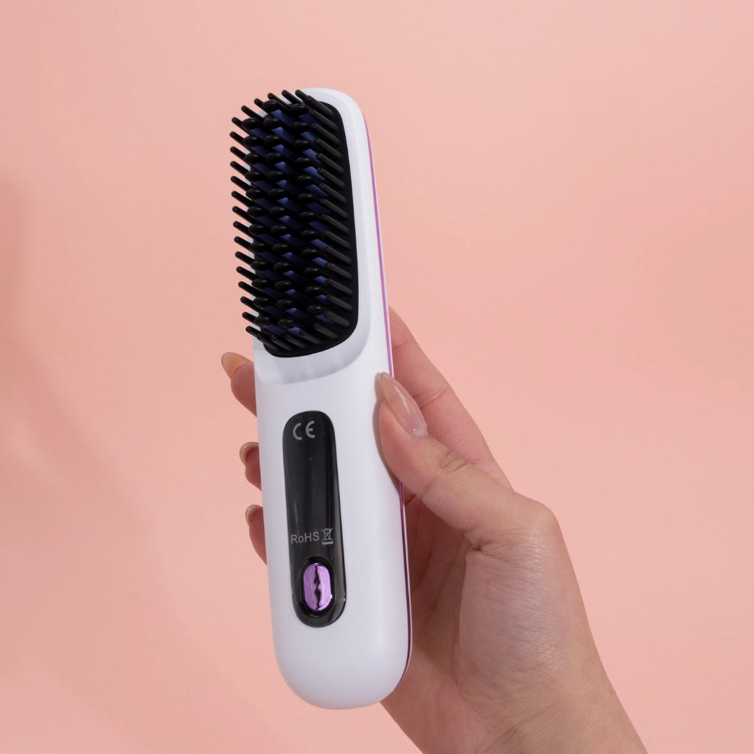 Cepillo Eléctrico Alisador Portátil con Pantalla