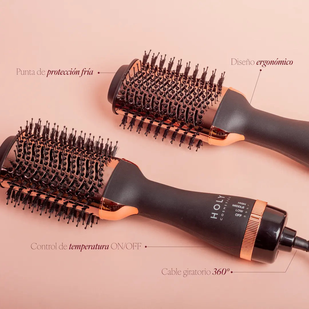 Cepillo Secador Oro Rosa Holy