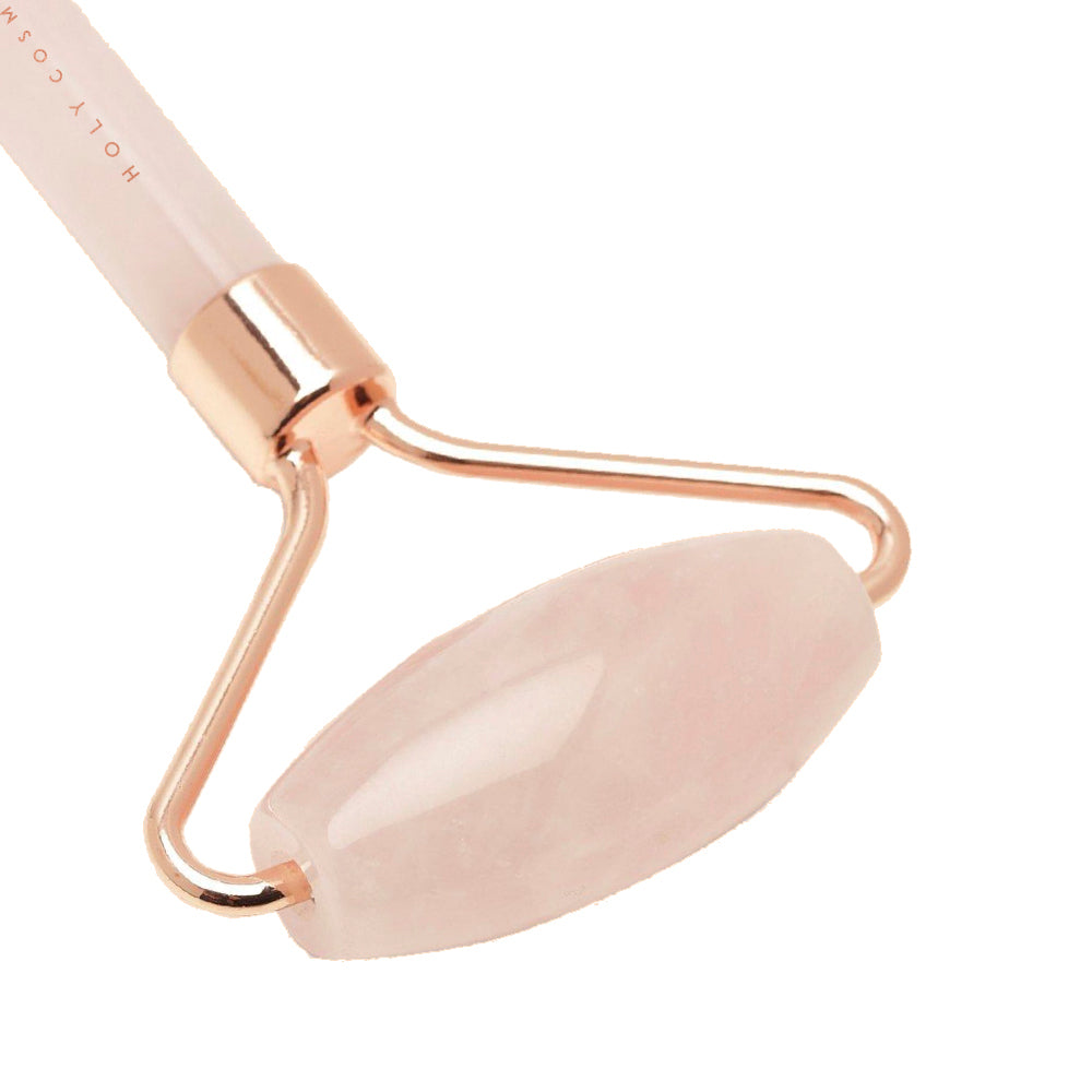 Rodillo Facial de Cuarzo Rosa Holy