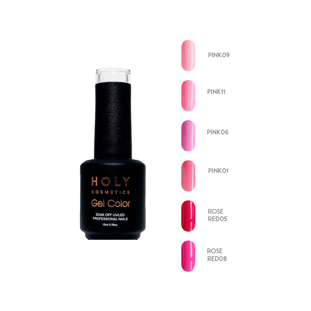 Esmalte Semipermanente Tonos Fucsia 15Ml Holy