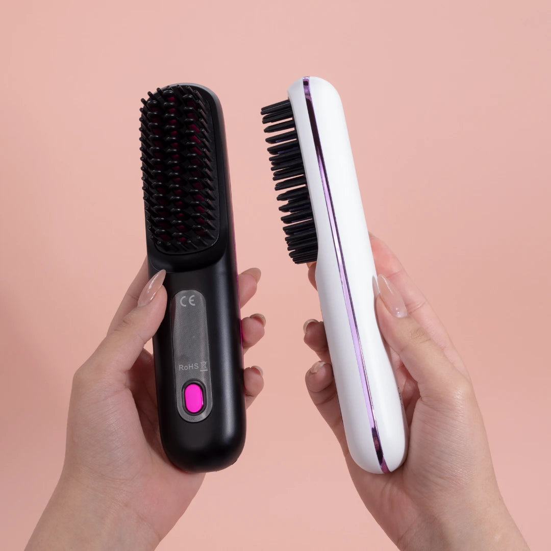 Cepillo Eléctrico Alisador Portátil con Pantalla