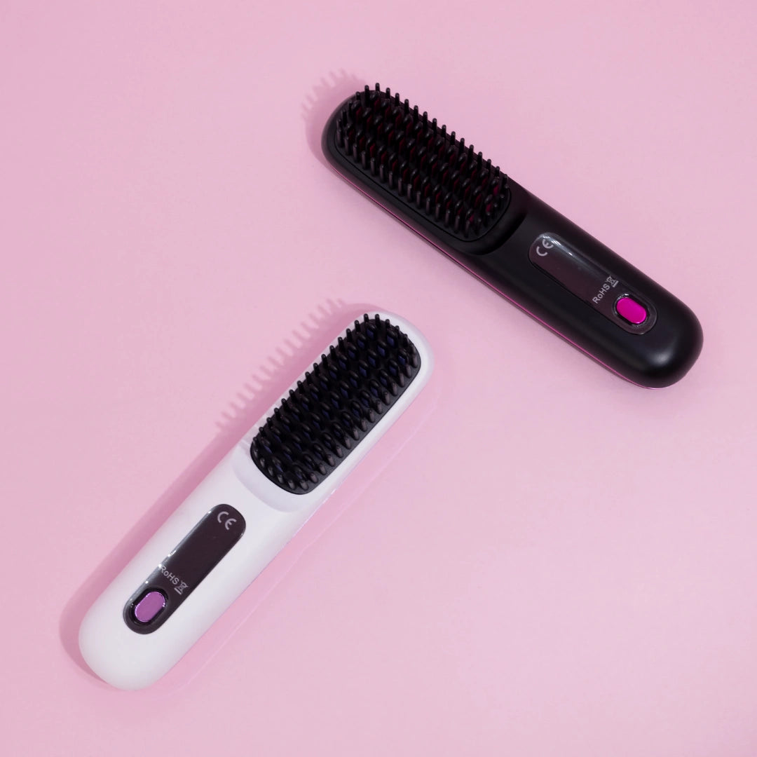 Cepillo Eléctrico Alisador Portátil con Pantalla