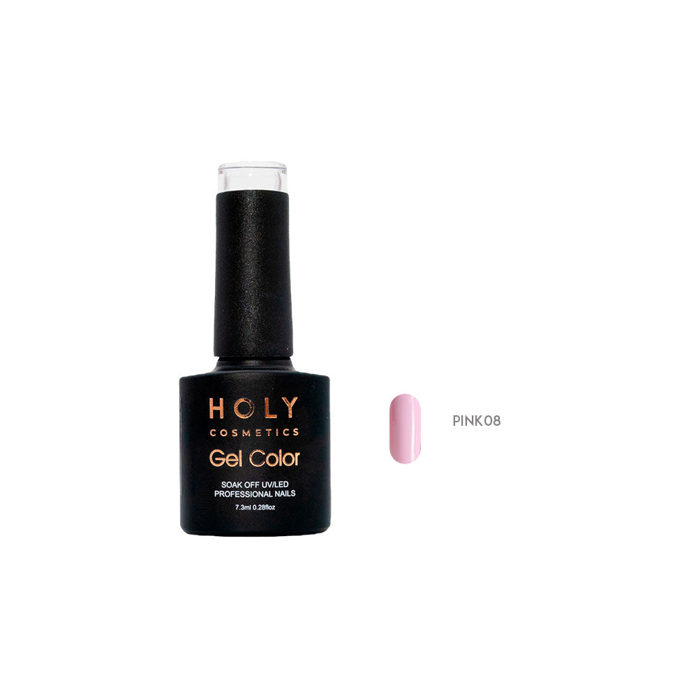 Esmalte Semipermanente Tonos Rosa Pastel 7.3Ml Holy