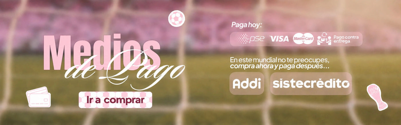 Banner de metodos de pago en holy cosmetics, toda la tienda