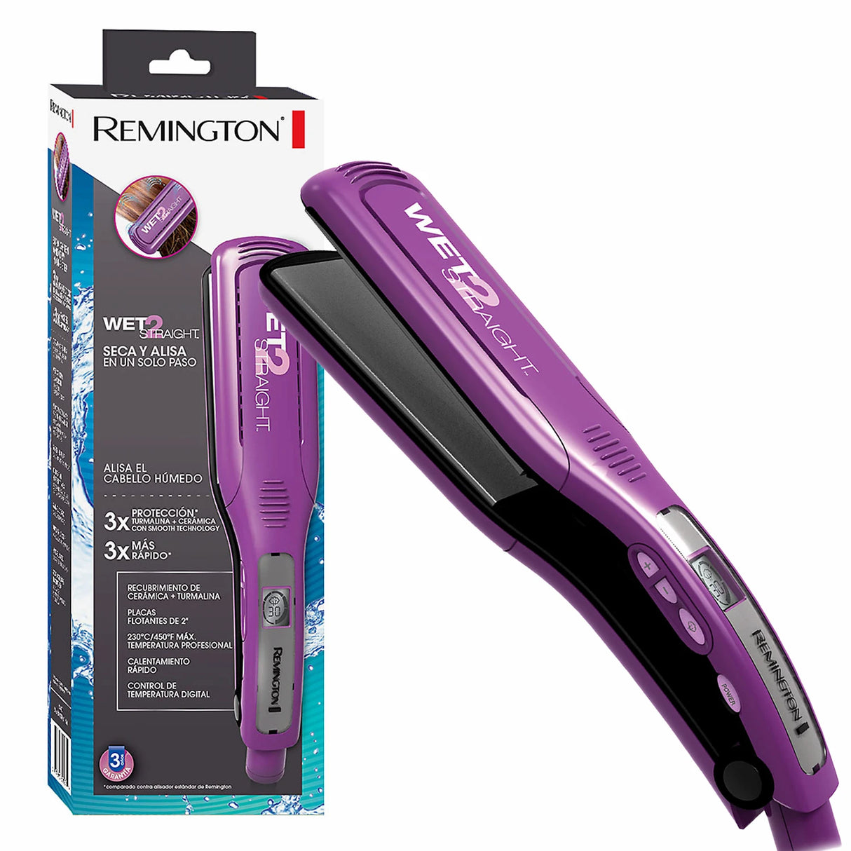 Plancha Remington Wet2Straight Alisa en Húmedo y Seco