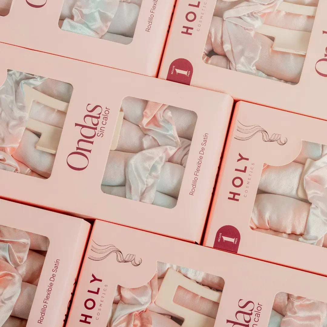 Ondas Sin Calor Rodillo Flexible de satin Holy