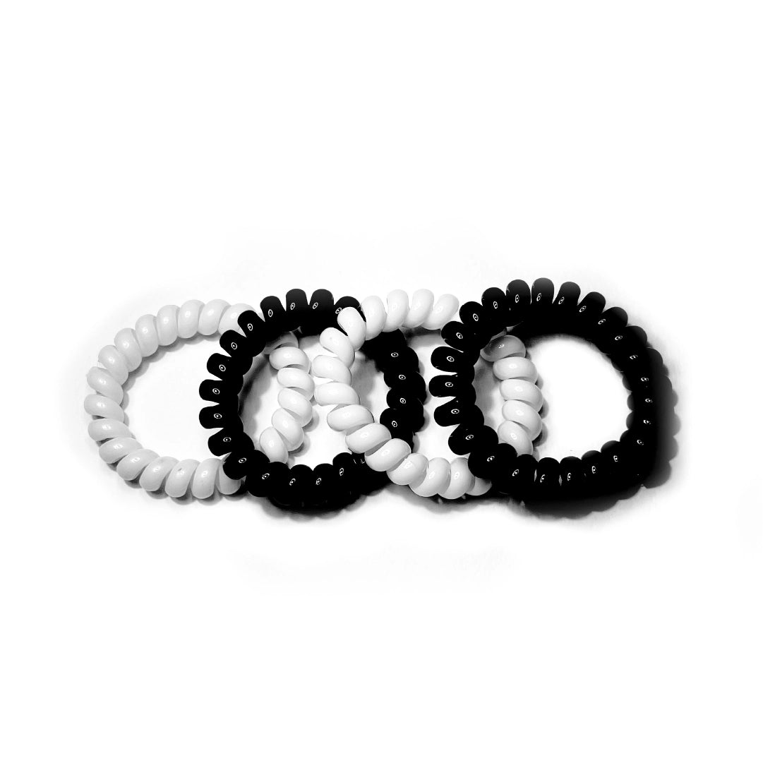 Set De Moñas Espiral Para Cabello x4 Mix