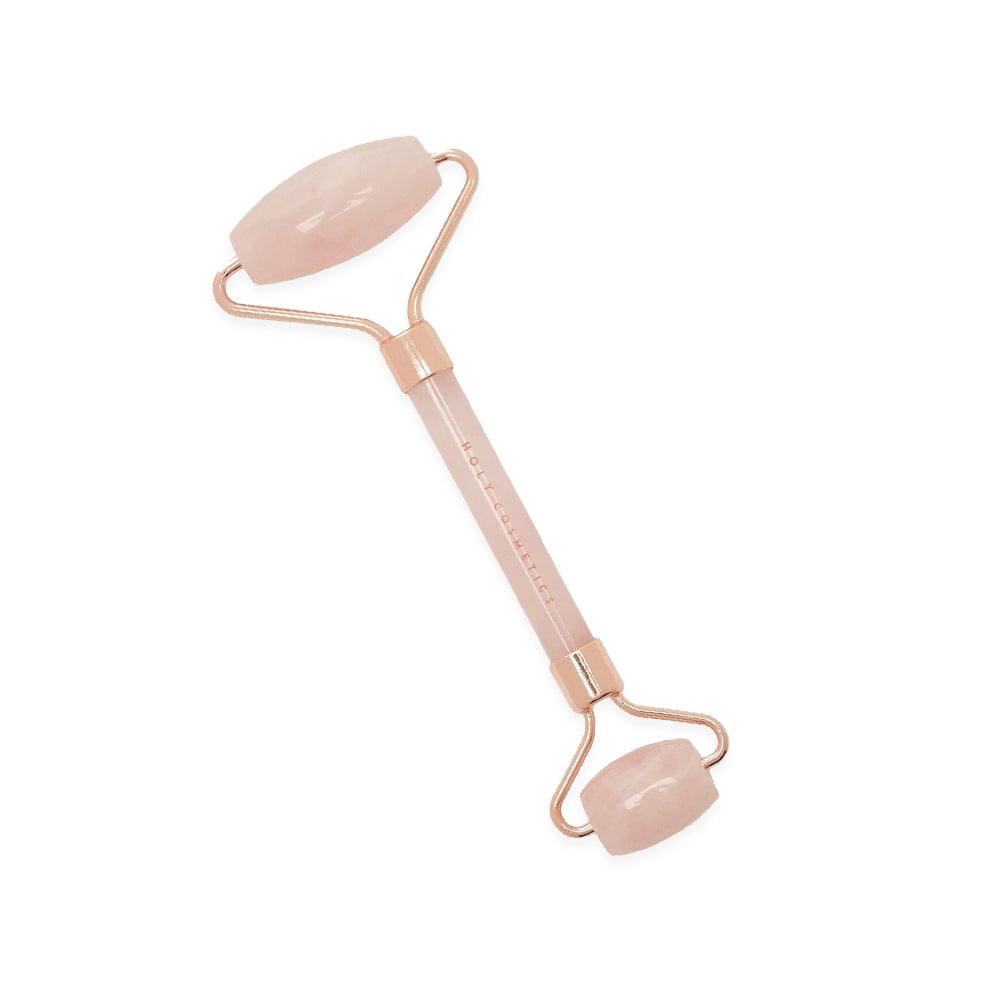 Rodillo Facial de Cuarzo Rosa Holy