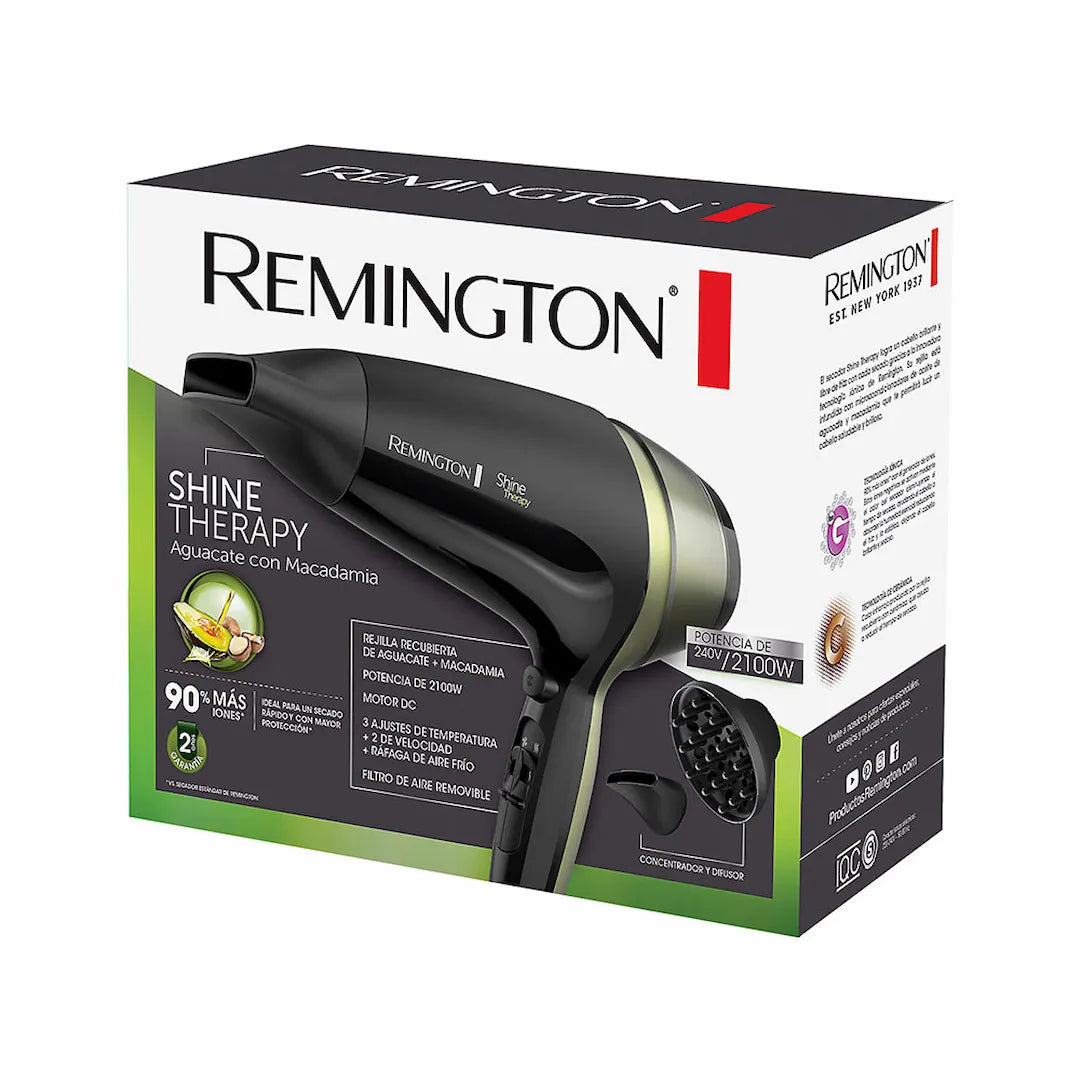Secador Remington Shine Therapy- Aguacate Con Macadamia - Gallery 1
