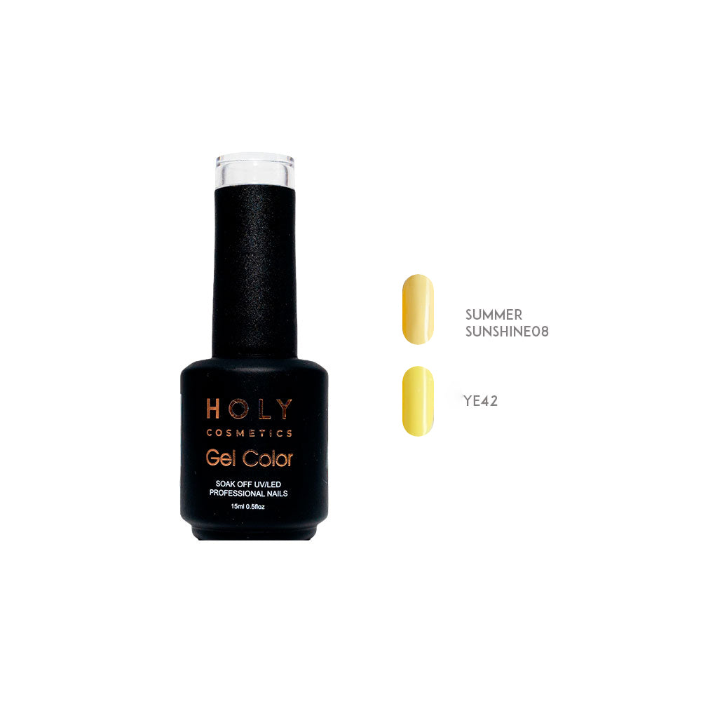 Esmalte Semipermanente Tono Amarillo 15Ml Holy