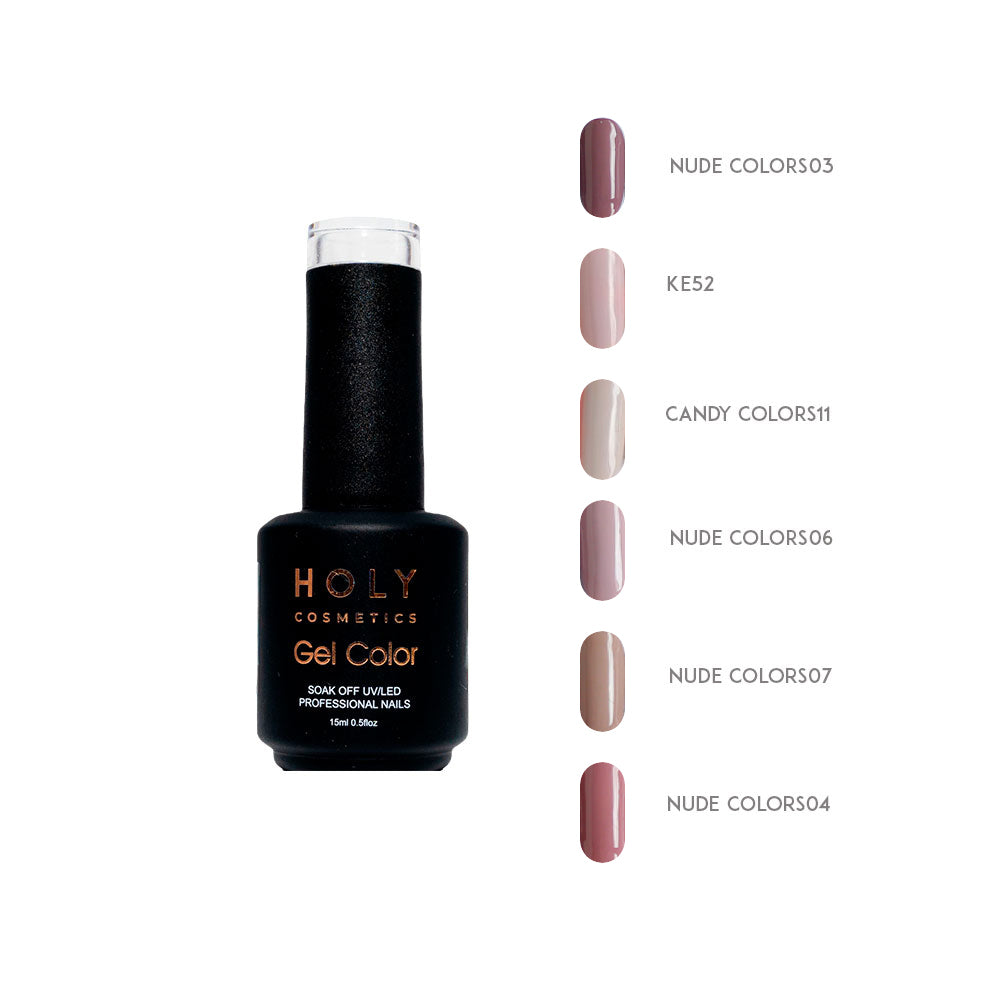 Esmalte Semipermanente Tonos Nude 15Ml Holy