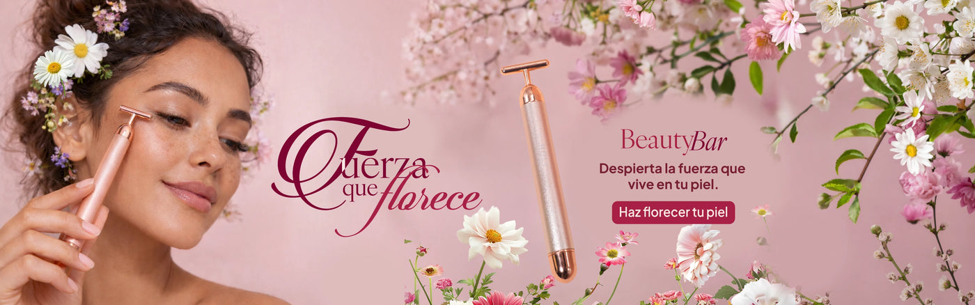 Banner de Masajeador Facial Antiarrugas beauty bar Mes de la Mujer Holy Cosmetics