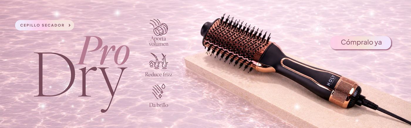 Banner de cepillo secador para alisar y dar volumen al cabello