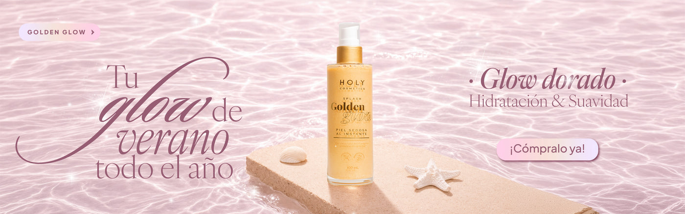 Banner de producto de brillo corporal