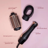 Cebezales y mango del cepillo secador y alisador Blow Out Duo Holy
