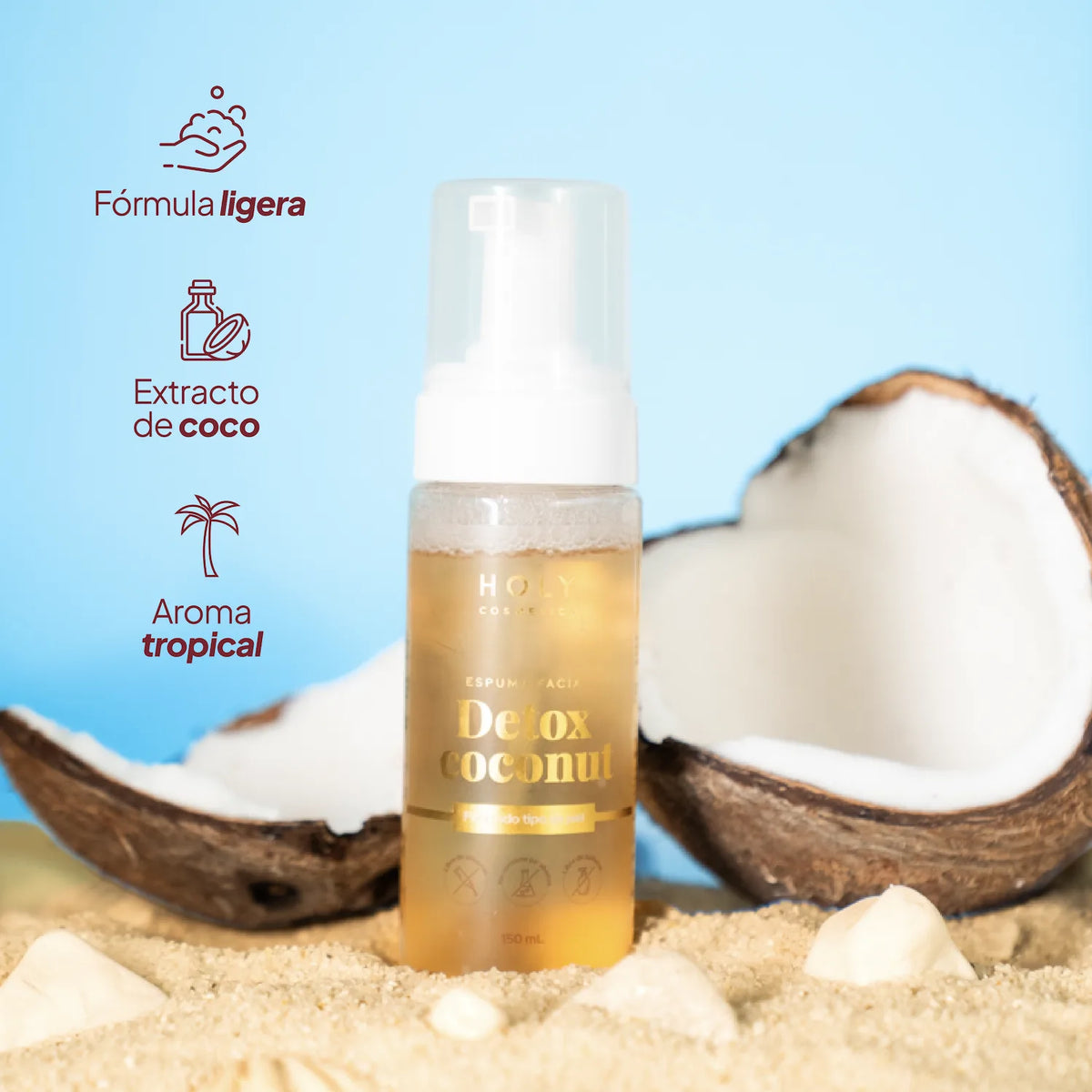 Espuma Facial Limpiadora Detox Coconut - Gallery 4