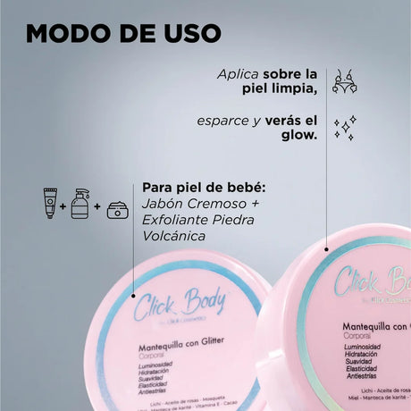 Mantequilla Corporal con Glitter