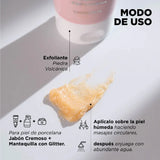 Exfoliante Corporal de Piedra Volcanica y Rosas