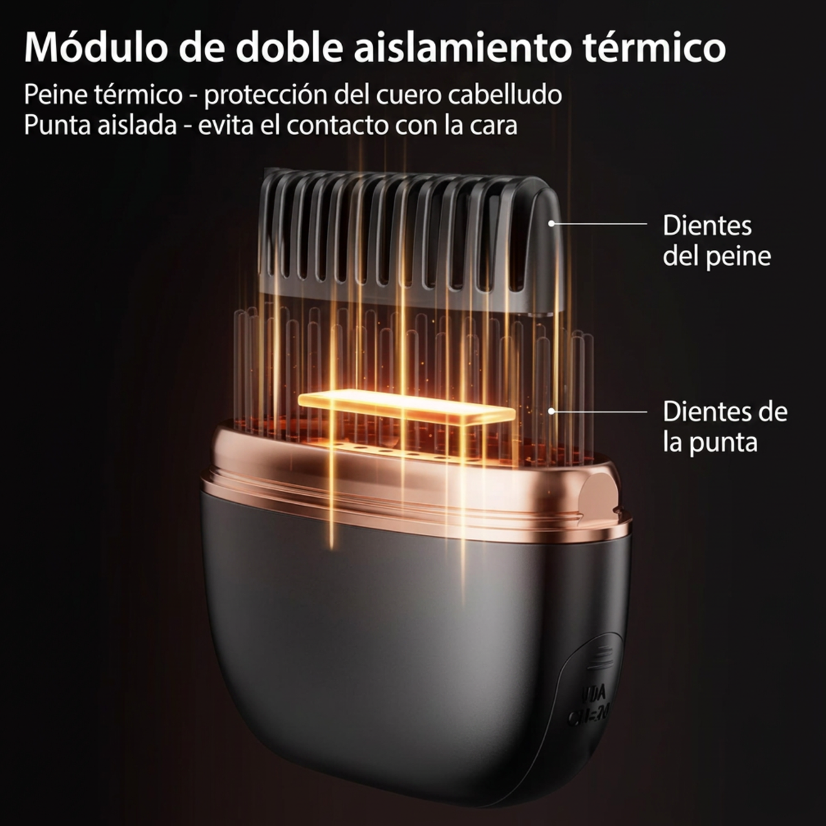 Peine Mini Alisador Electrico Portatil para Retoques - Gallery 2