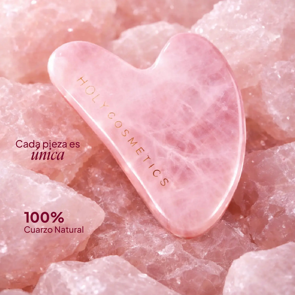 Gua Sha Facial de Cuarzo Rosa Holy - Gallery 5