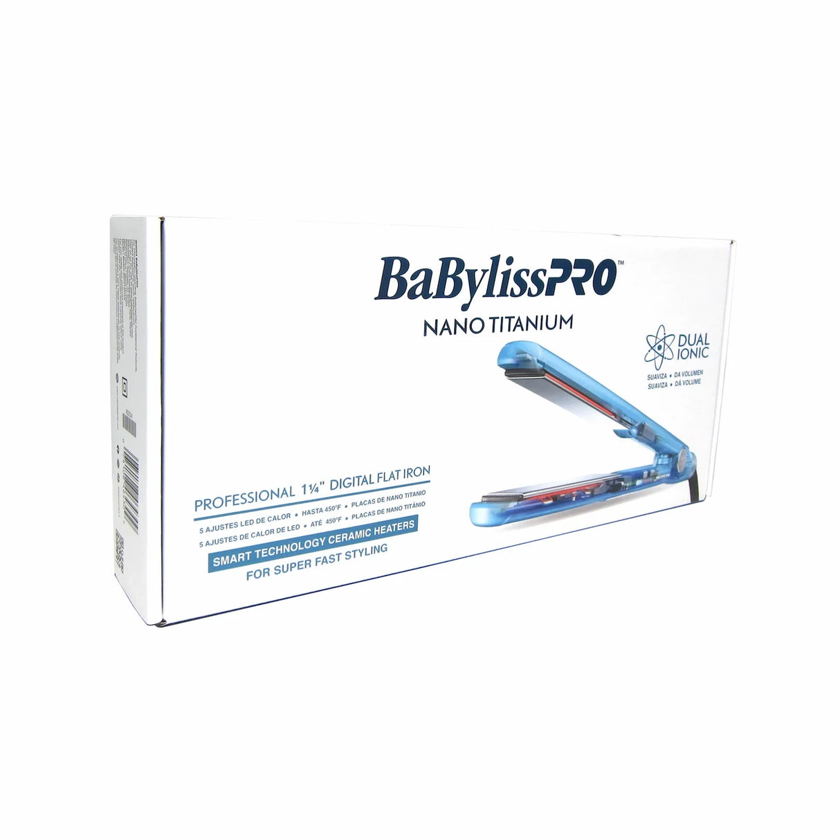 Plancha Babyliss Nano Titanium Dual Ionic Antifrizz 1 ¼"