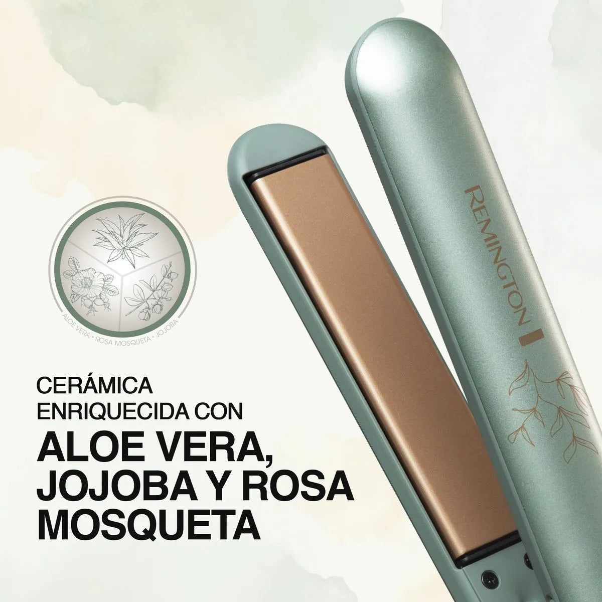 Plancha Remington Botanicals con Extractos Naturales