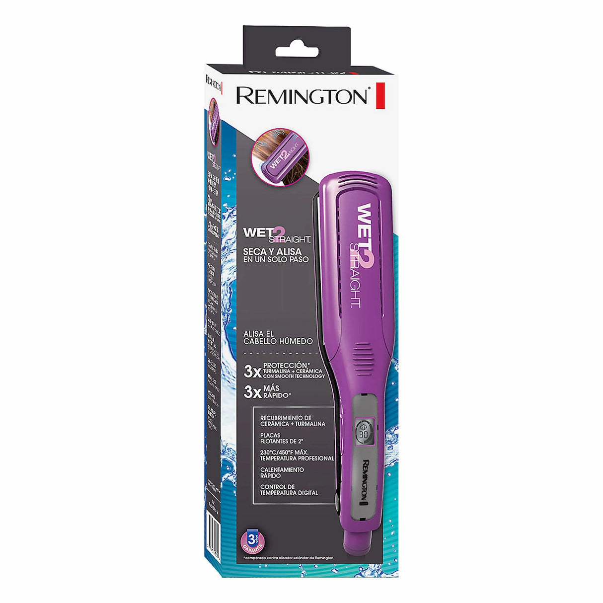 Plancha Remington Wet2Straight Alisa en Húmedo y Seco