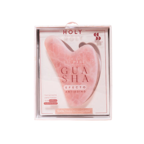 Gua Sha Facial de Cuarzo Rosa Holy