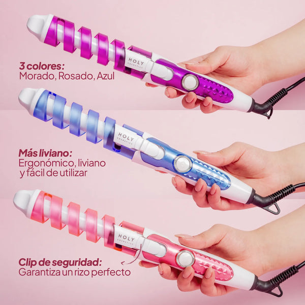 Rizador Espiral de Cabello para Rizos Definidos by Holy Cosmetics - Secondary