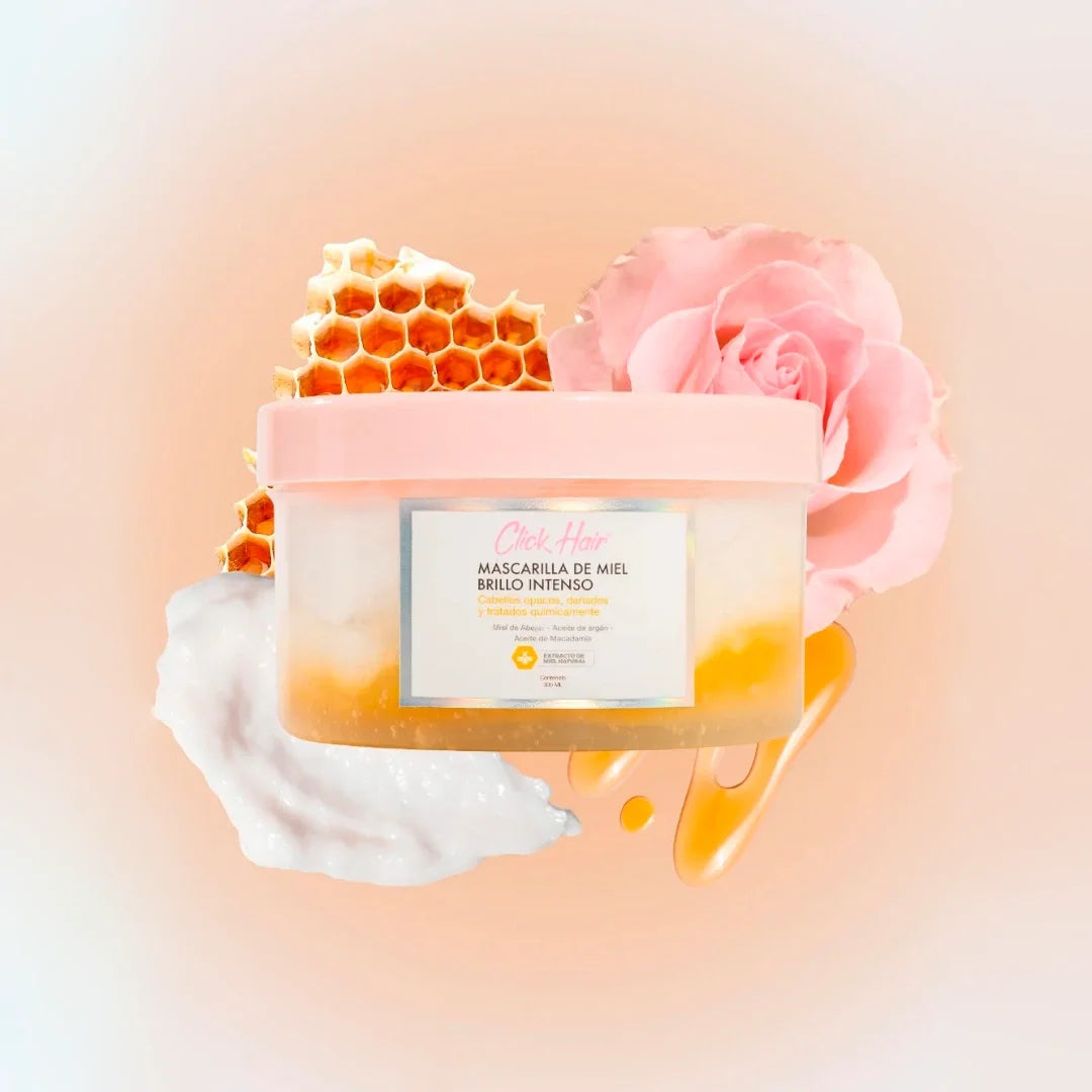 Mascarilla Capilar con Miel para Brillo y Reparación Natural