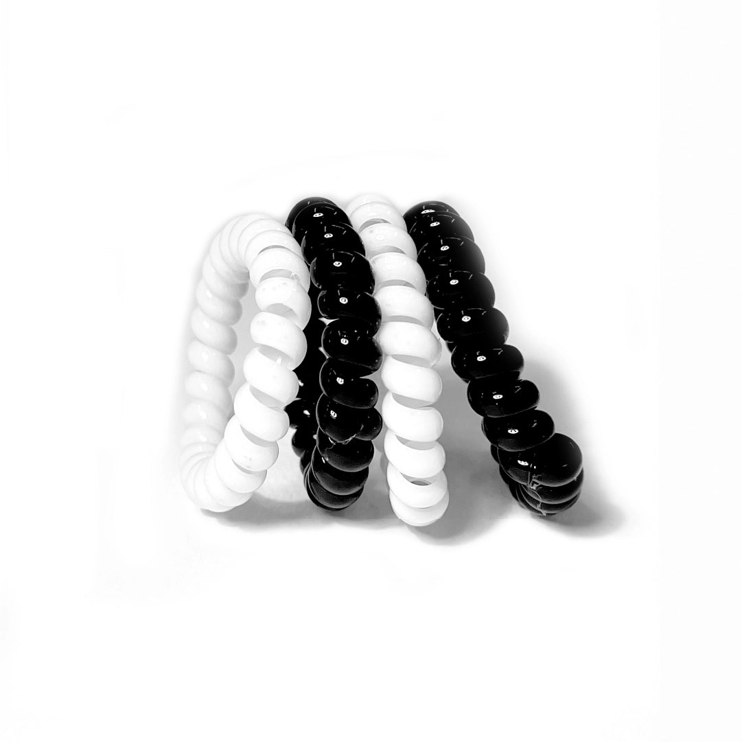 Set De Moñas Espiral Para Cabello x4 Mix